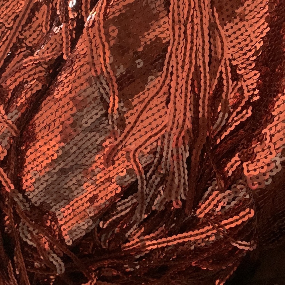 Anthropologie Maeve copper sequin flapper skirt new with tags 00 - Picture 5 of 7